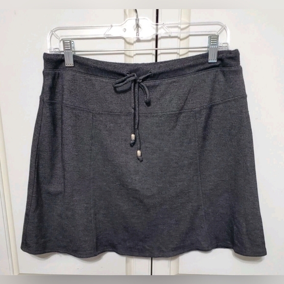 GreenTea Pants - Green Tea Striped Drawstring Waist Skort